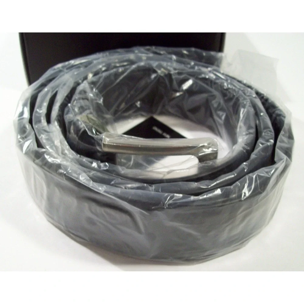 New Men's Vatan Genuine Leather Dress Belt, Fits Waist Size‎ 42, Black